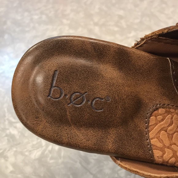 B.O.C by BORN Women’s Earley Brown Leather Mule Slip-On Clogs, Size 8 - NWOB - Picture 10 of 11